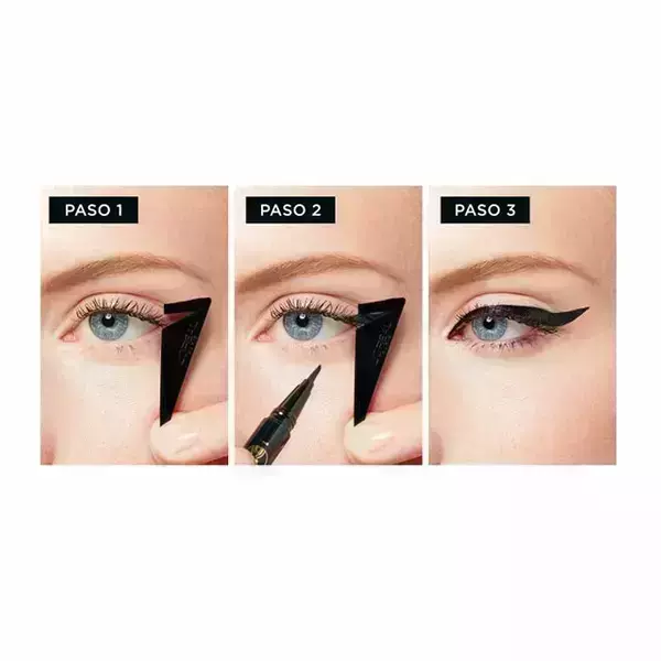 Delineador de ojos líquido Flash Cat Eye Infallible, a prueba de agua, plantilla desmontable para delinear, Brown-225 2