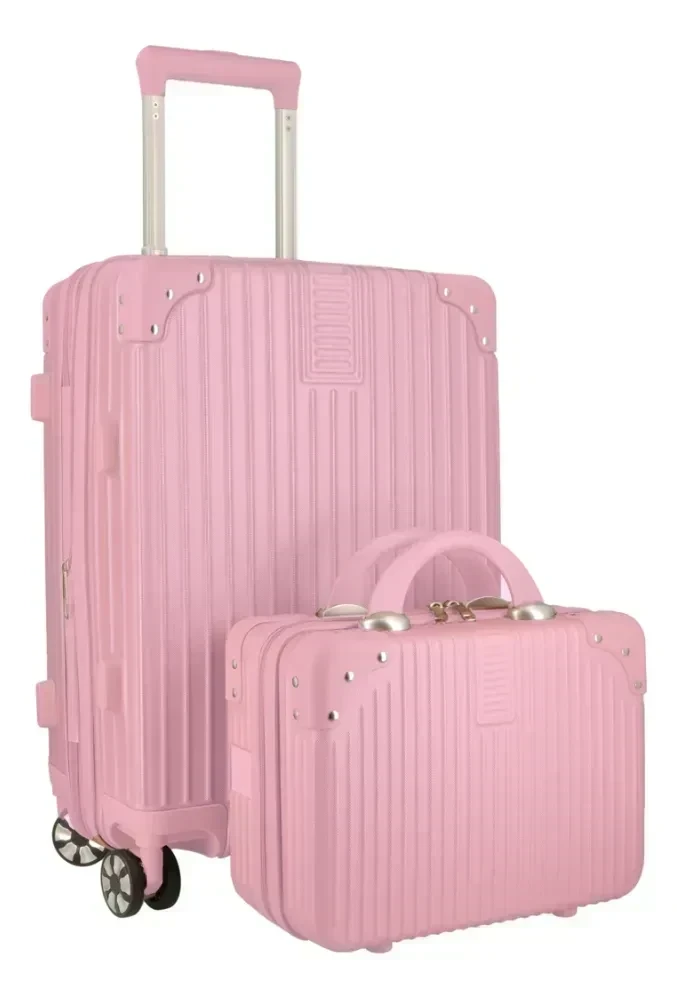 SET VALIJA CARRY ON 18" + NECESER BEAUTY RIGÍDO 5