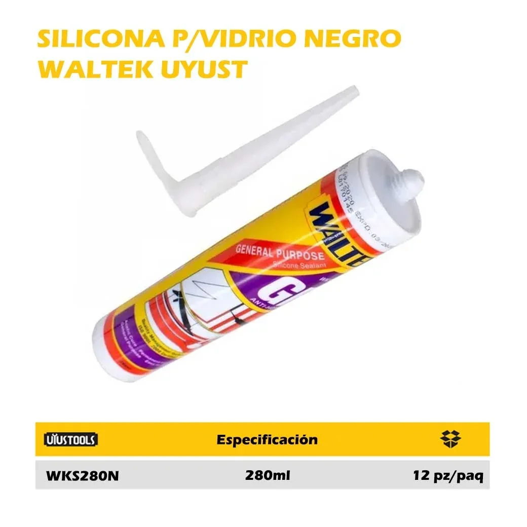 SILICONA TUBO MULTIUSO NEGRO WALTEK Uyust 280ml