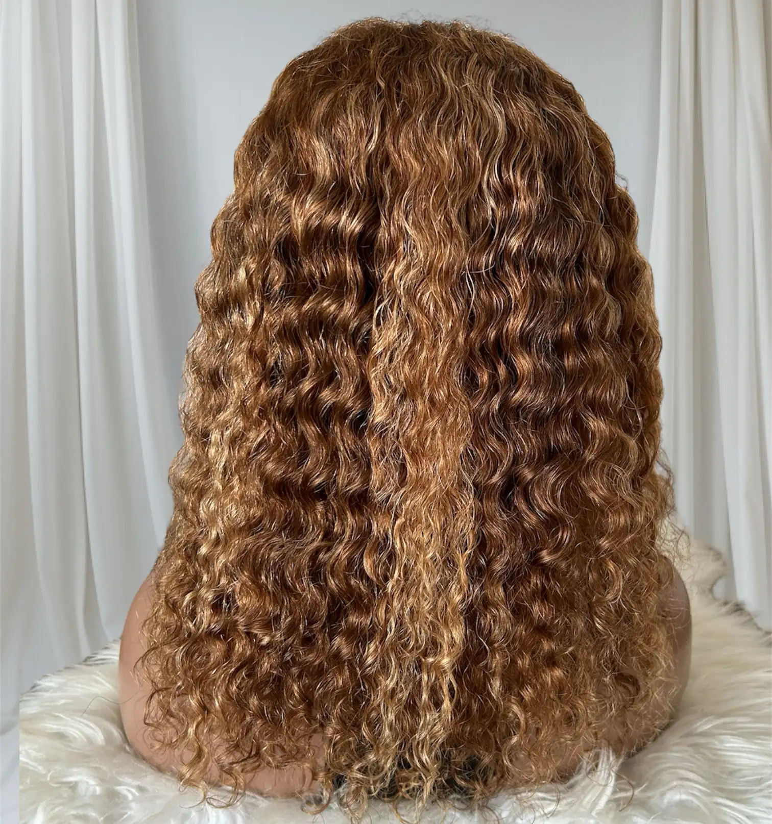 Peluca cabello humano Rizada 16 pulgadas glueles, 4x4  3
