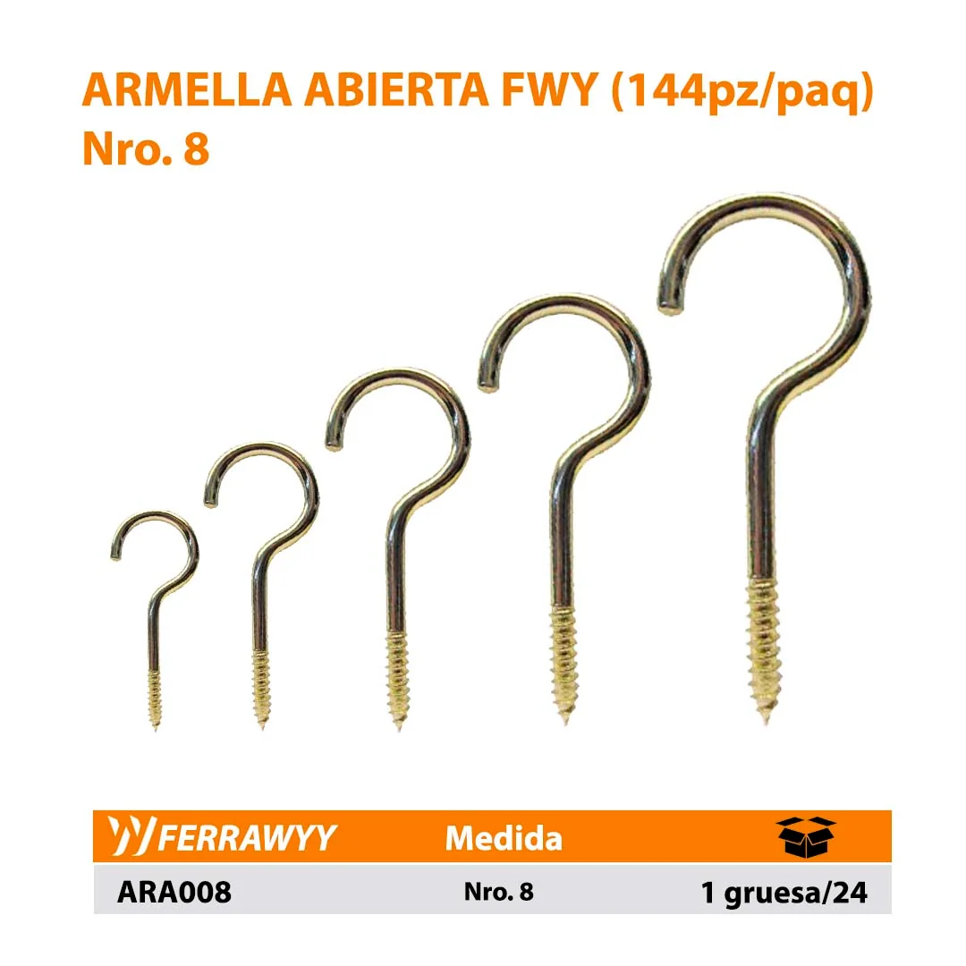 ARMELLA ABIERTA FWY (144pz/paq) Nro. 8