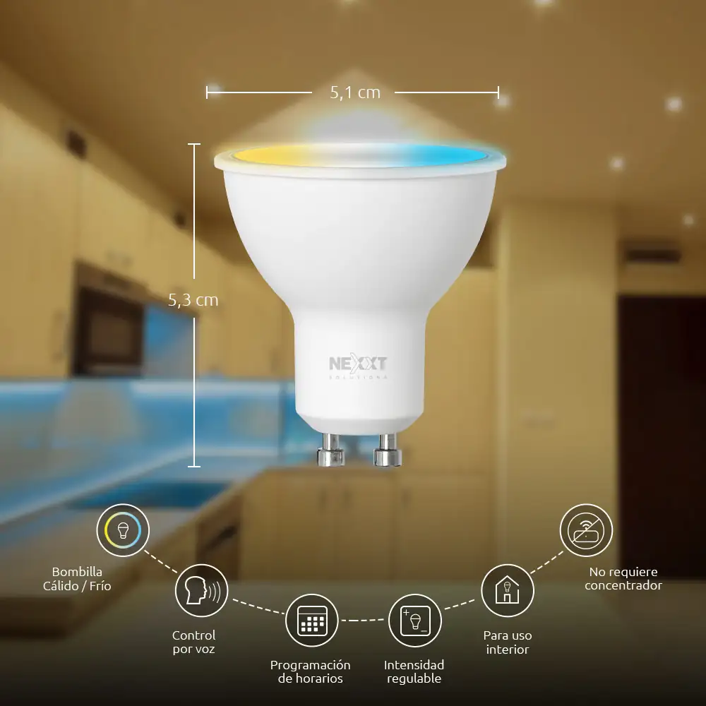 Nexxt Solution bombilla inteligente kit x3 2