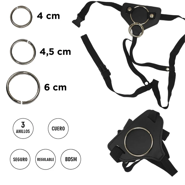 Arnes regulable de tres aros