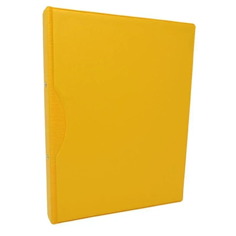 Carpeta doble anillo amarilla