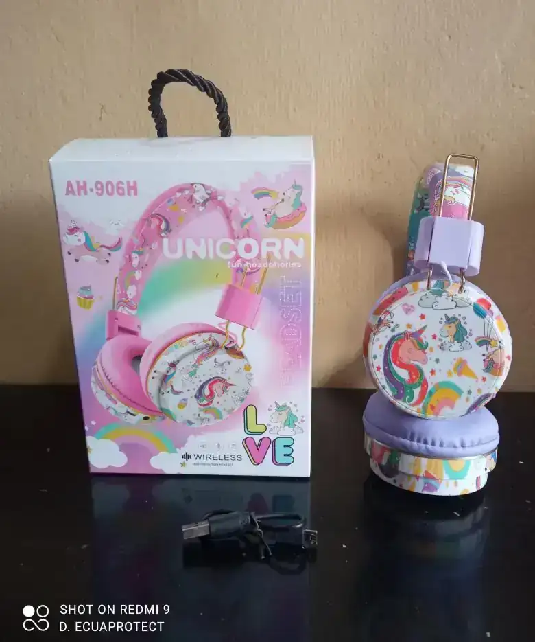 AUDIFONO INALAMBRICO UNICORNIO MORADO 🦄💜🎧
