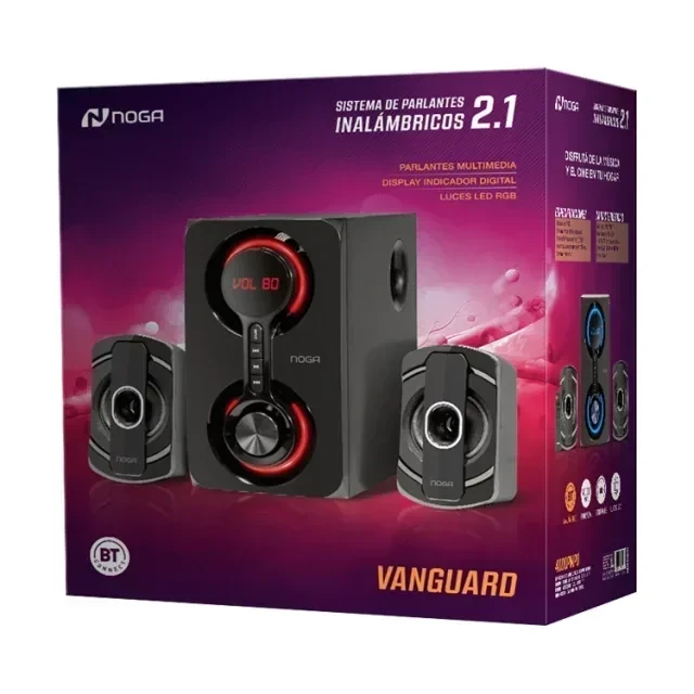 Parlantes Inalámbricos NOGA, BT 2.1 VANGUARD 2