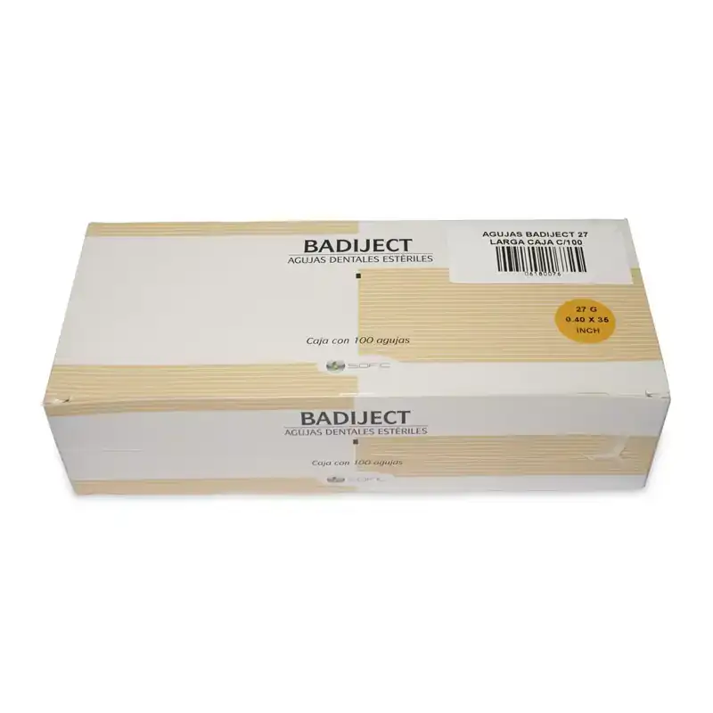 Caja de agujas largas