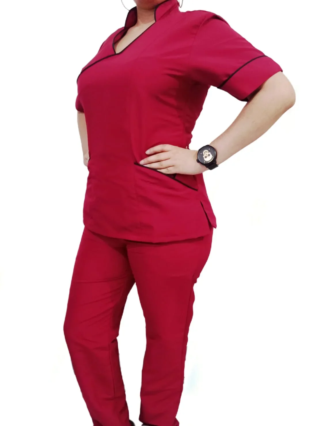 Uniforme Dama Antifluido Cuello Cruzado  2