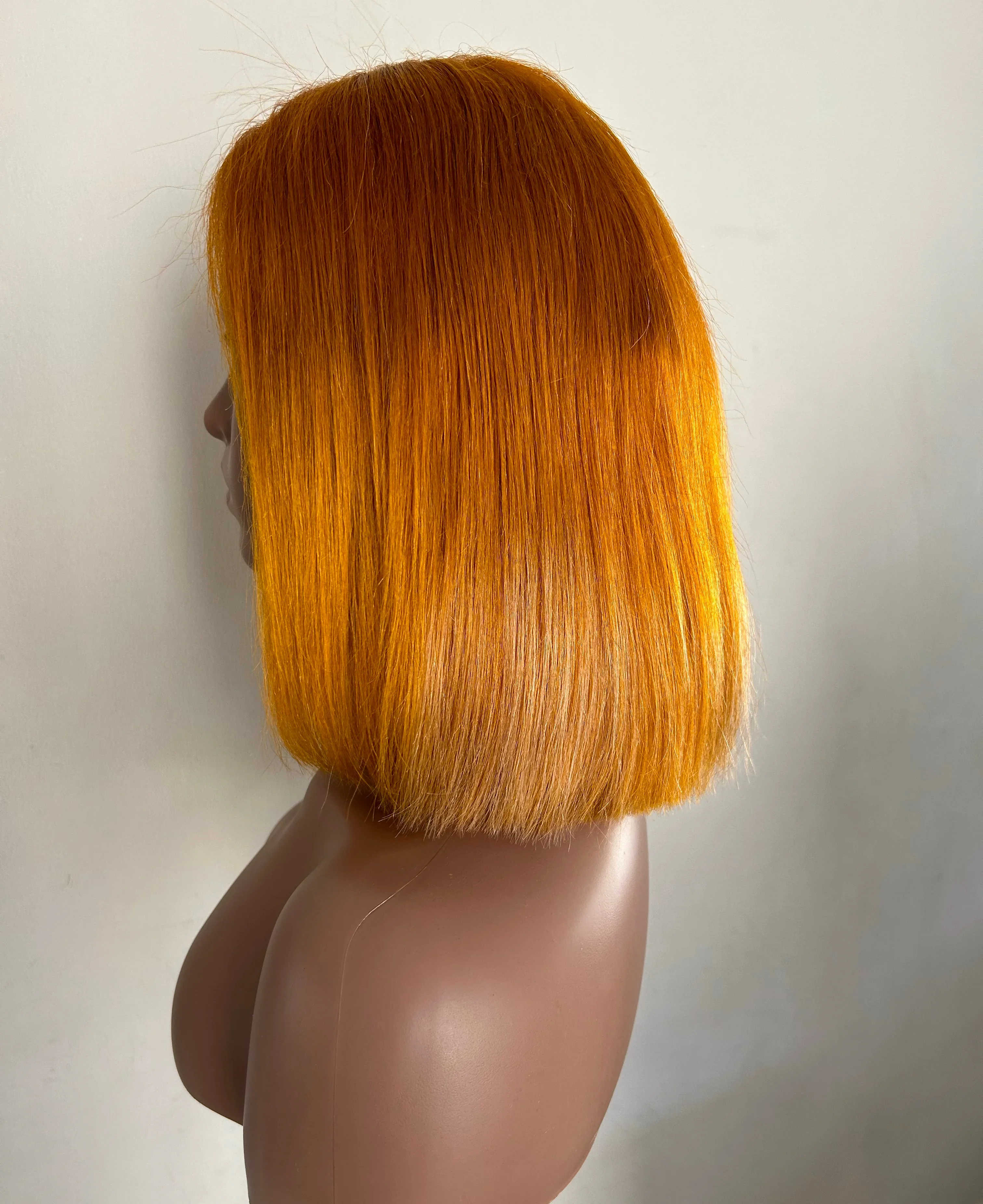 Peluca cobriza naranja 12” 4