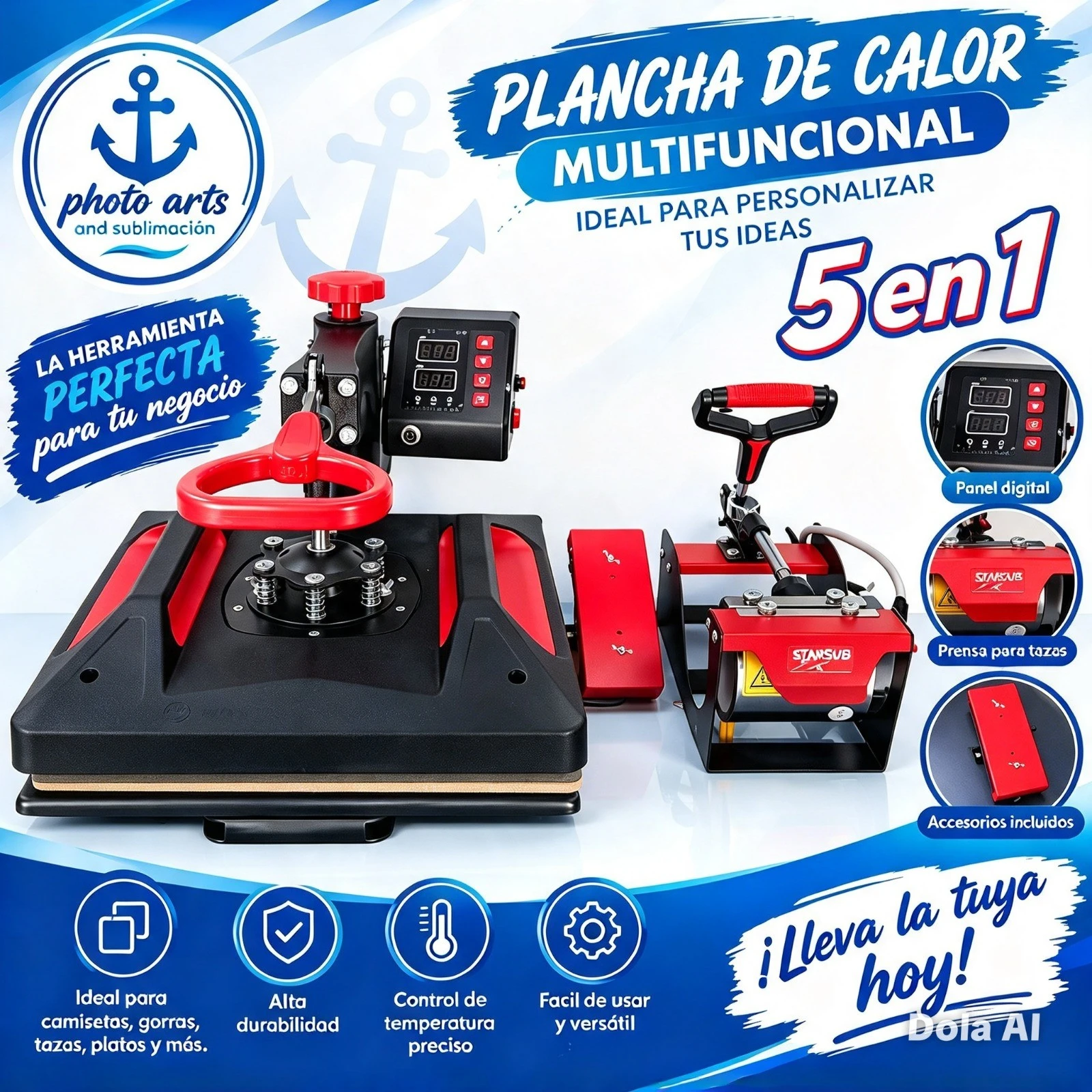 Combo 5 en 1 38*38 Bandeja Extraible