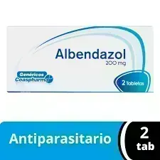 ALBENDAZOL 200 MG X 2 TAB COASPHARMA