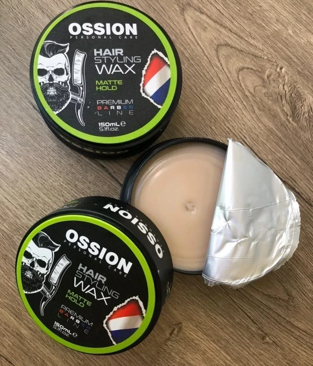 ossion cera cabello verde mate