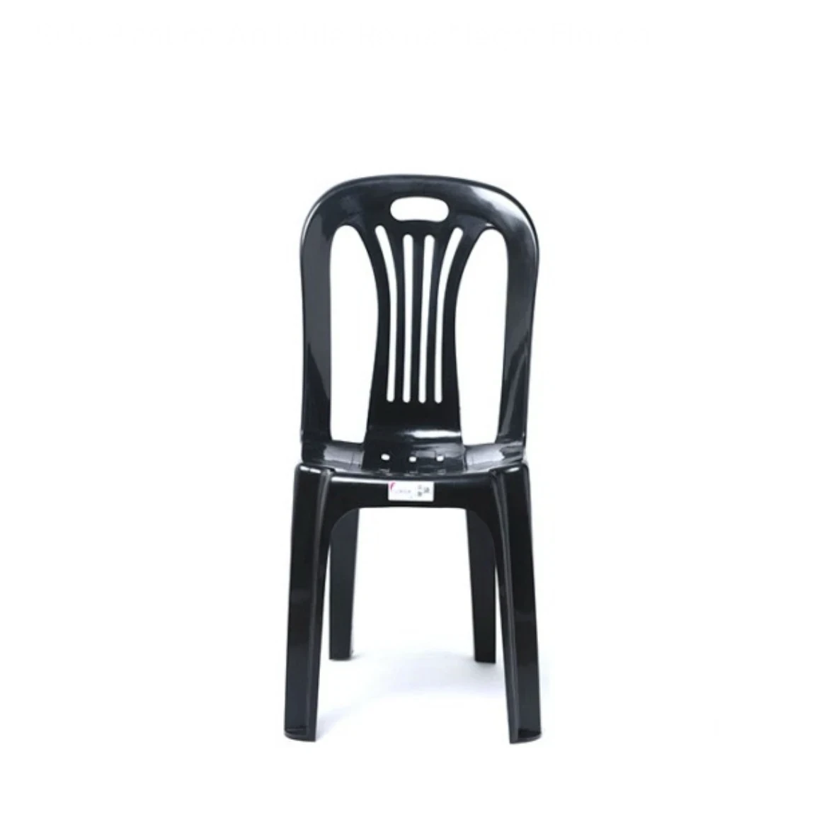 Silla plastica reforzada negra 