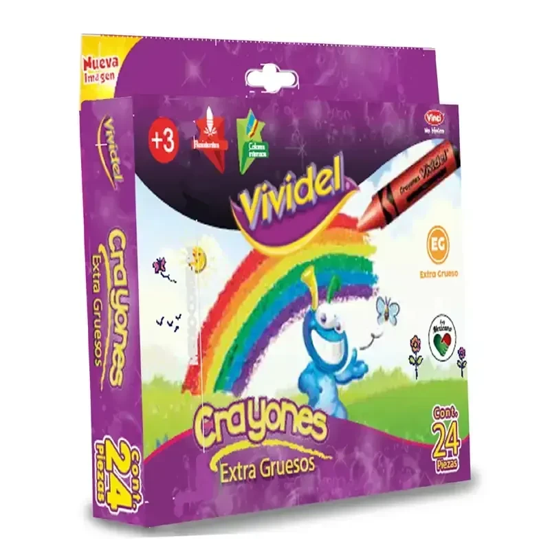 Crayolas vividel con 24 colores jumbo  2