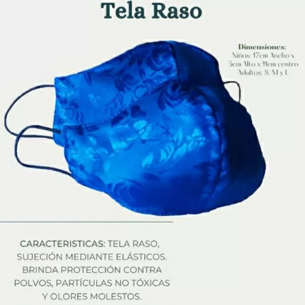 Mascarilla Raso Azul