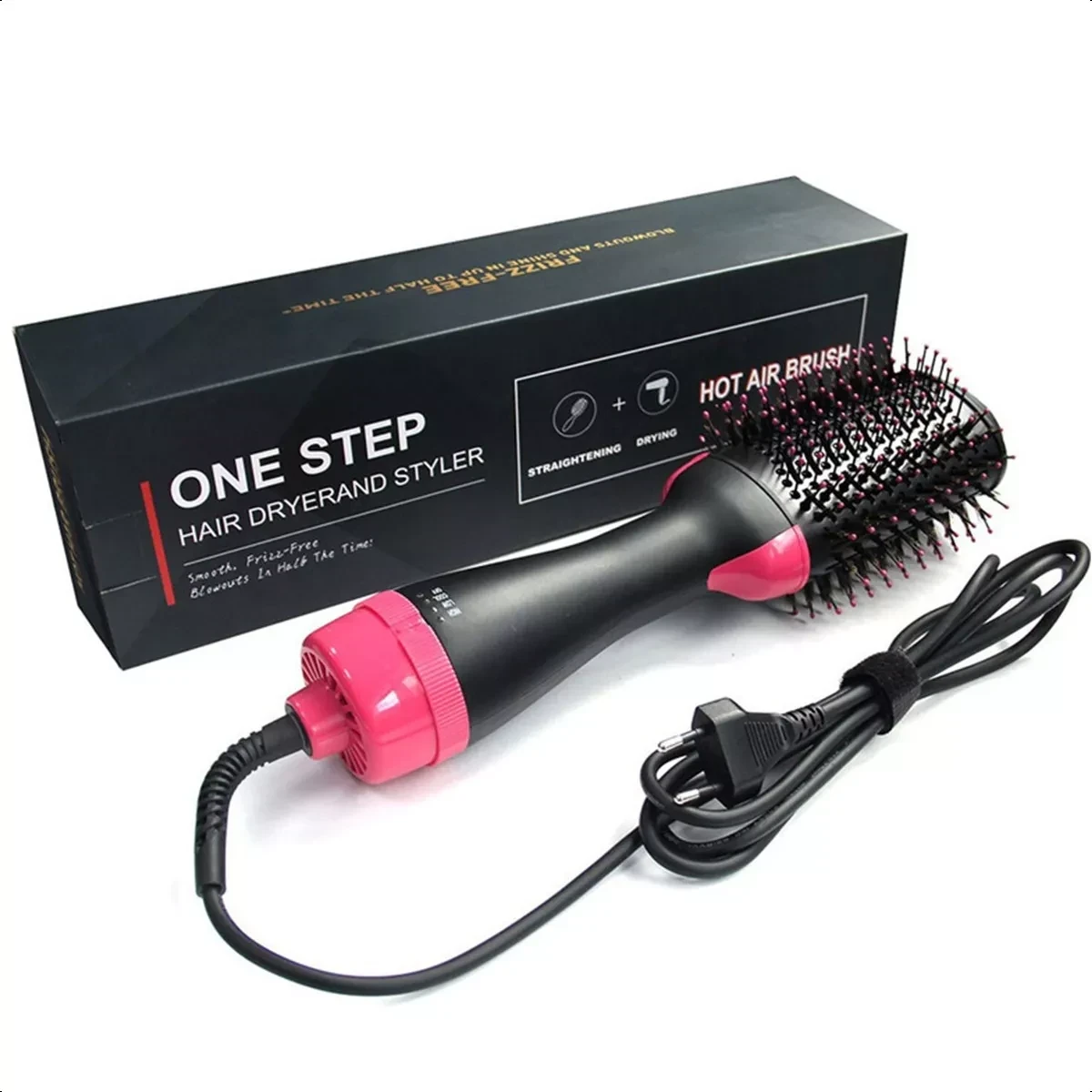 Cepillo 3 En 1 Secador Alisador Plancha Pelo Electrico Cabello