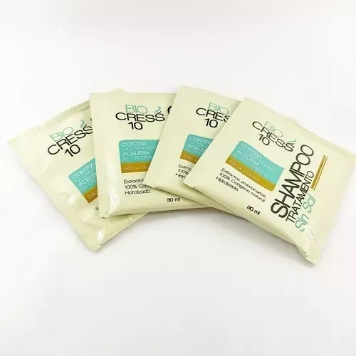 bio cress 10 shampoo anticaida sobre x30 ml