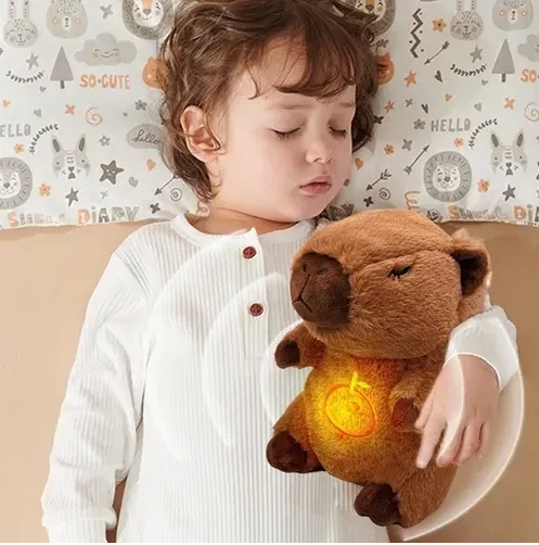 Peluche Capybara Respira , sonido y luces 2