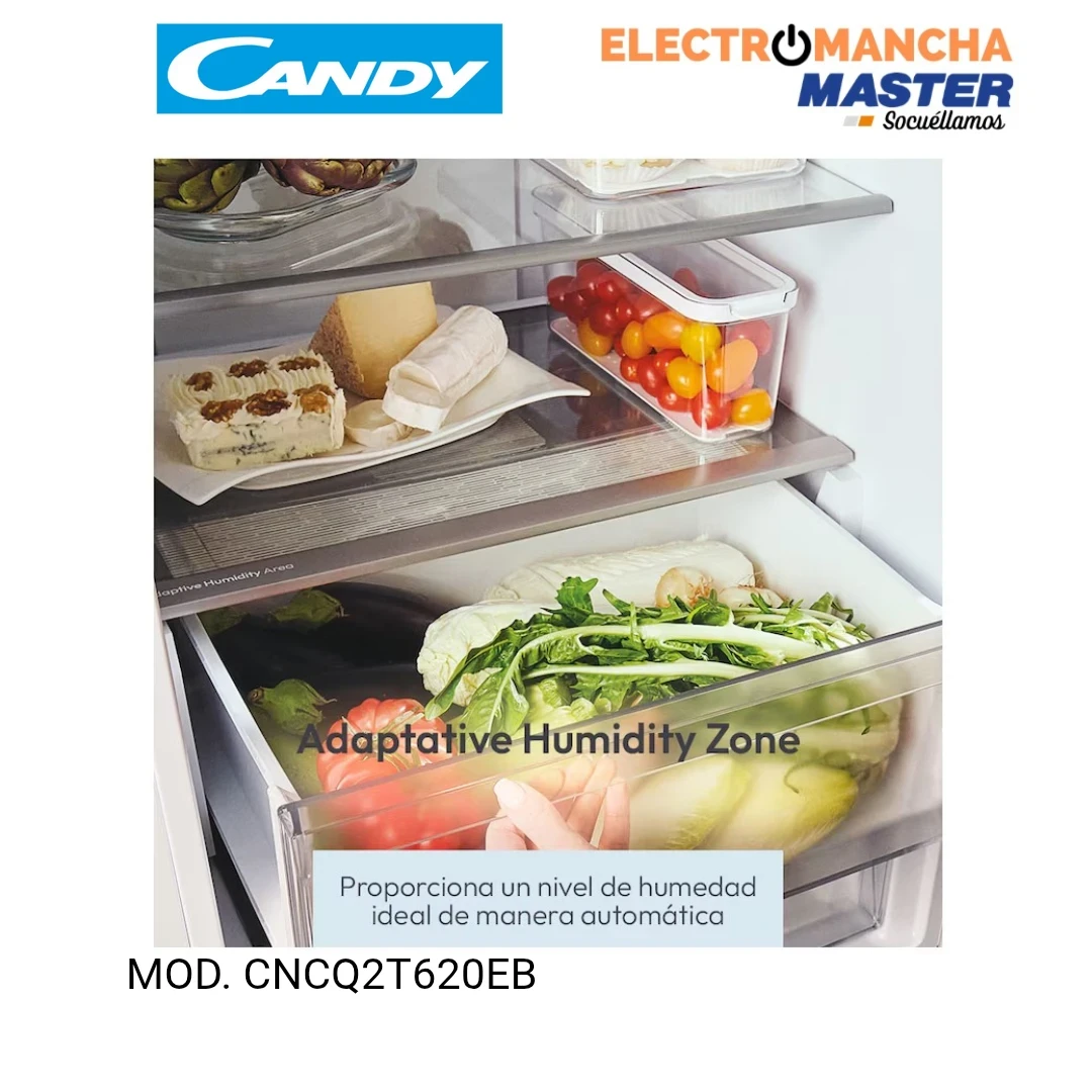 FRIGO COMBI CANDY CNCQ2T620EB 2,05*60 NF NEGRO E 7