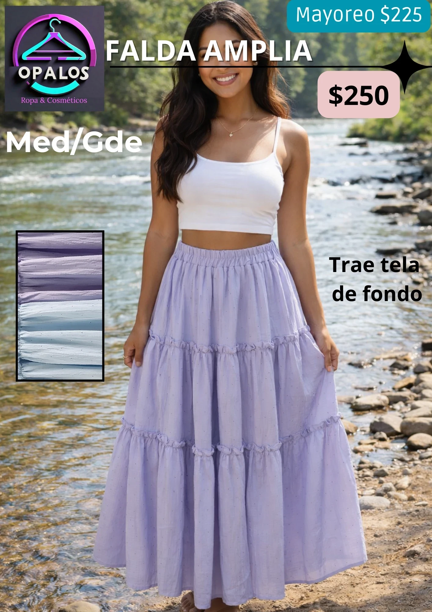 Falda Larga ligera