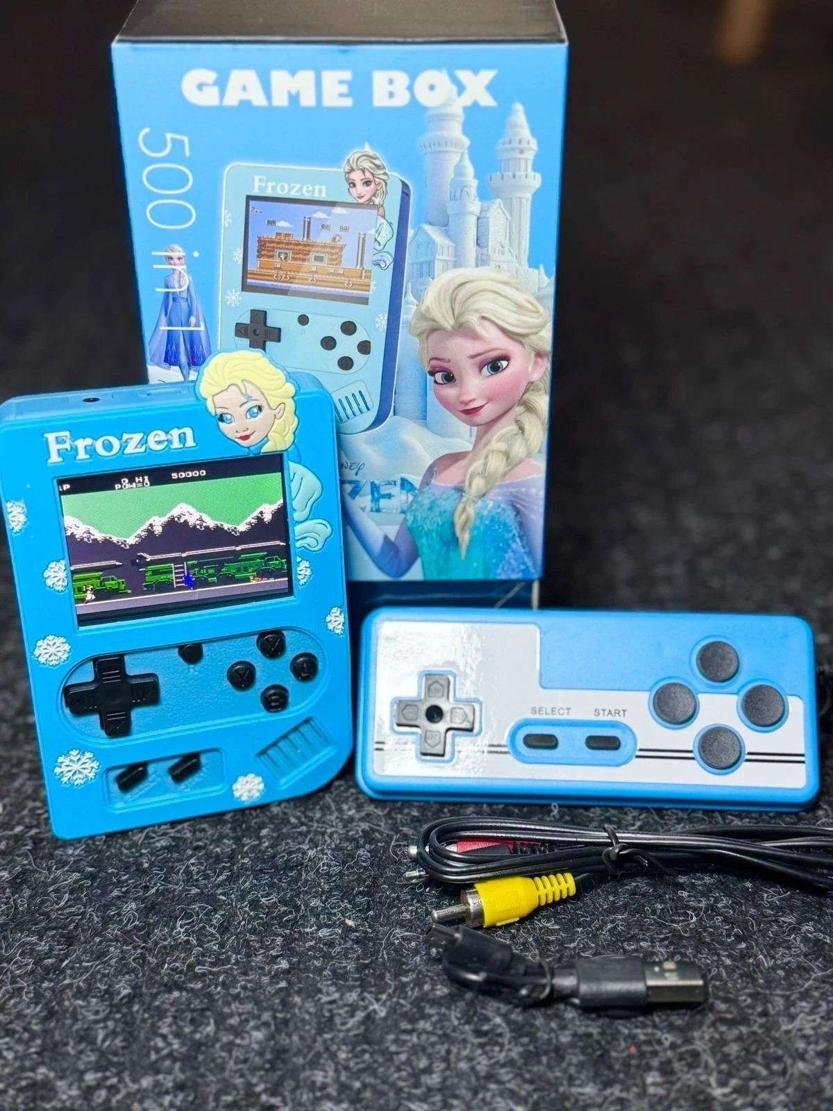 CONSOLA RETRO 500 JUEGOS EN 1 - INCLUYE CONTROL, CARGADOR Y CABLE  10