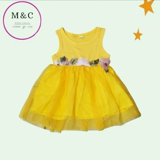 vestido para bebe talla 3-6 meses