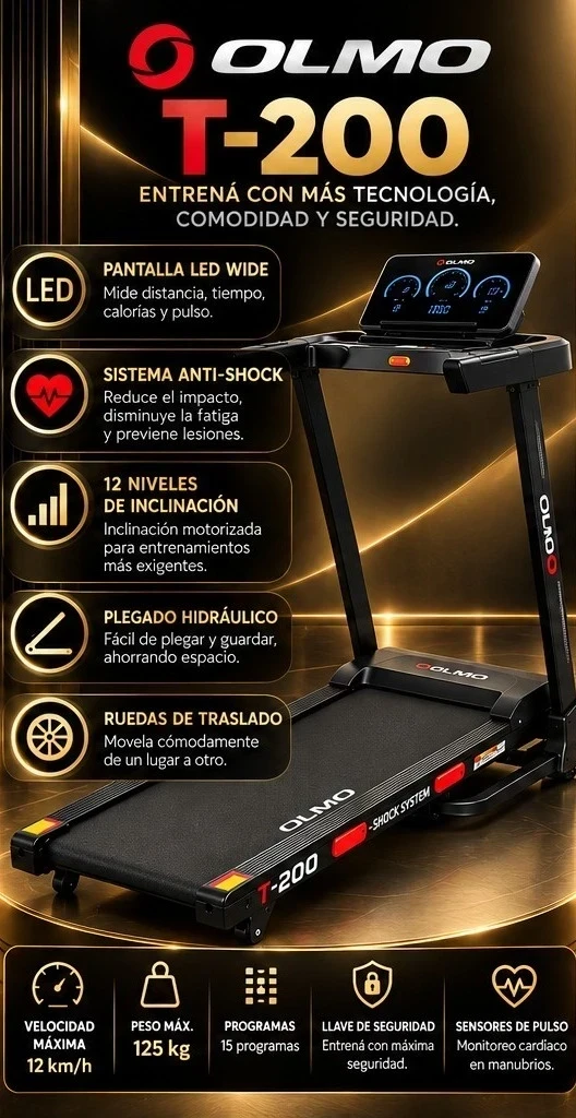 CINTA CAMINADORA OLMO T-200*CONSULTA DISPONIBILIDAD CON EL VENDEDOR* 