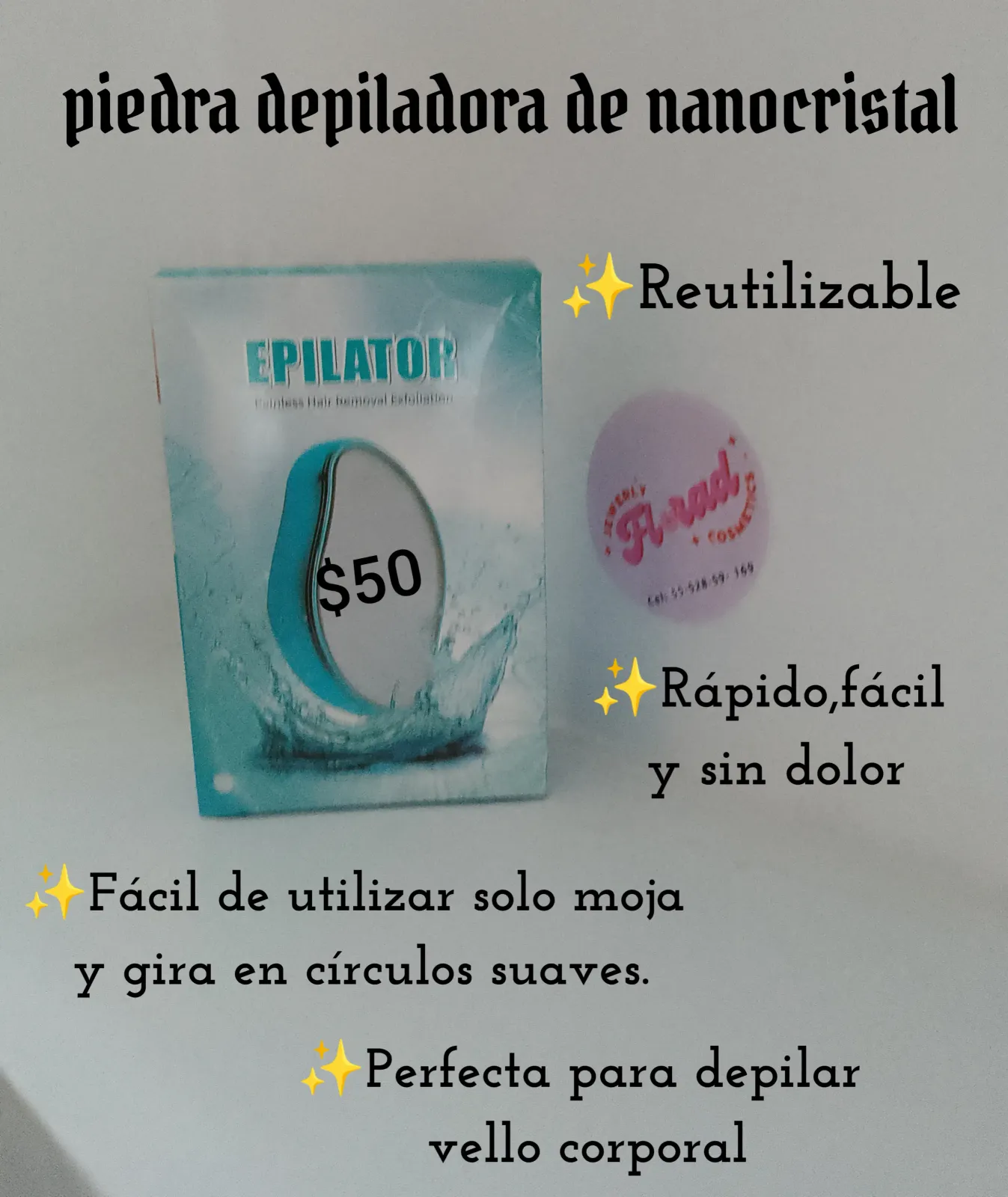 Piedra depiladora 