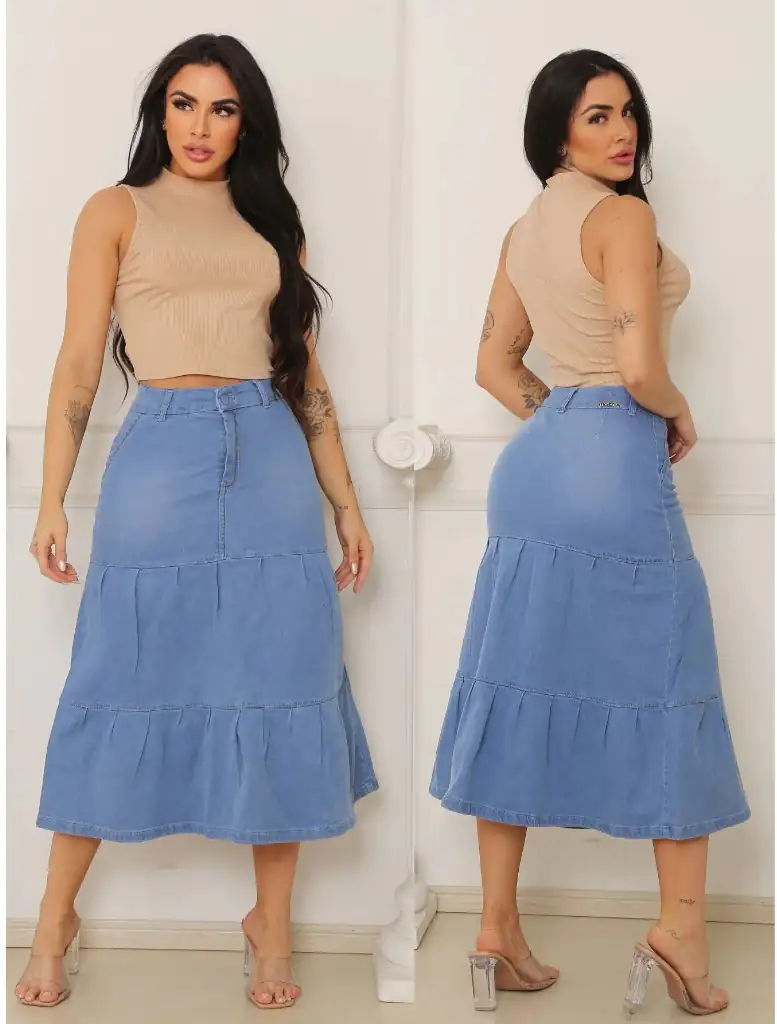 Saia Jeans Três Marias com Lycra 2