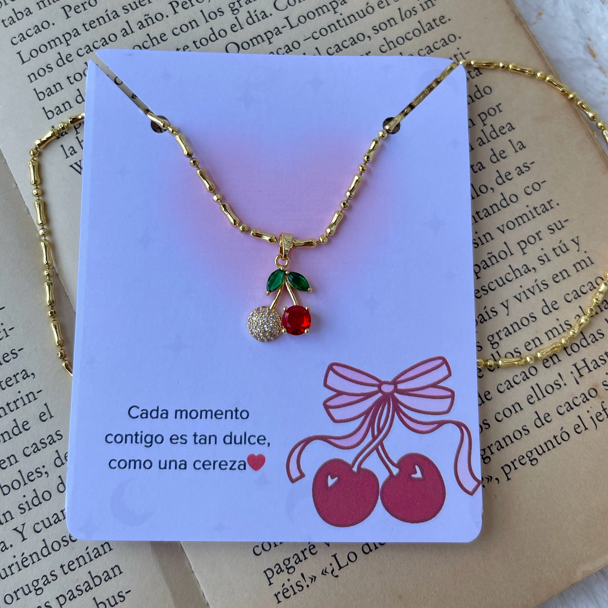 CADENA CEREZA GOLD