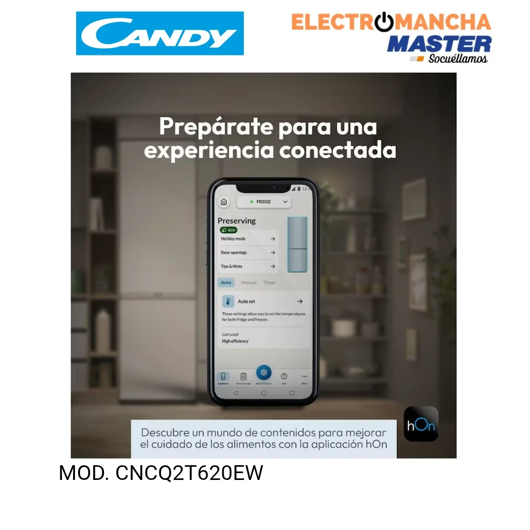 FRIGO COMBI CANDY CNCQ2T620EW 2,05"60 BLANCO NF E  8