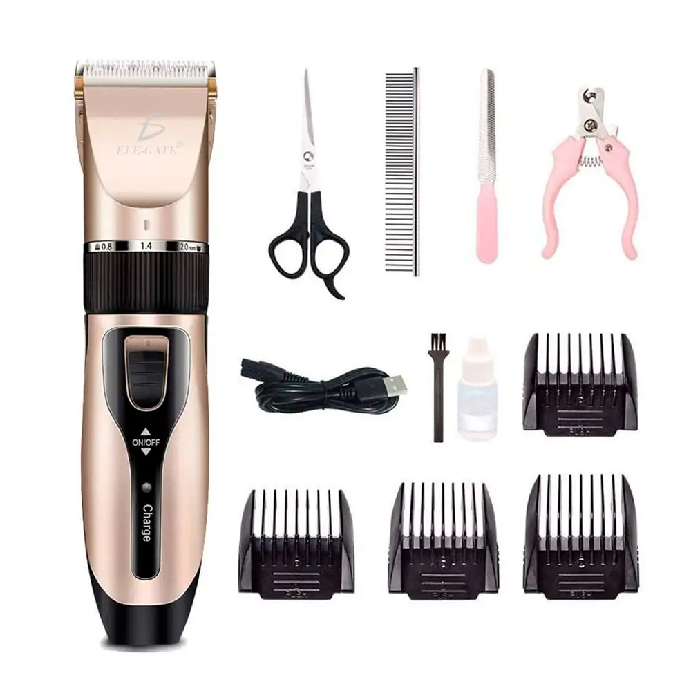 Kit Máquina Rasurado Cortadora Para Mascotas 