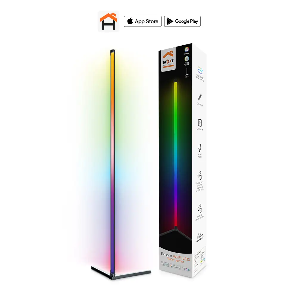 Lámpara LED inteligente de piso con conexión Wi-Fi 