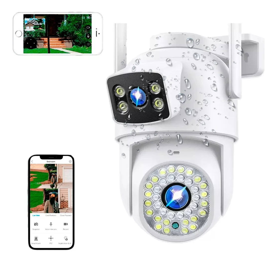 Camara Doble lente IP Protección 