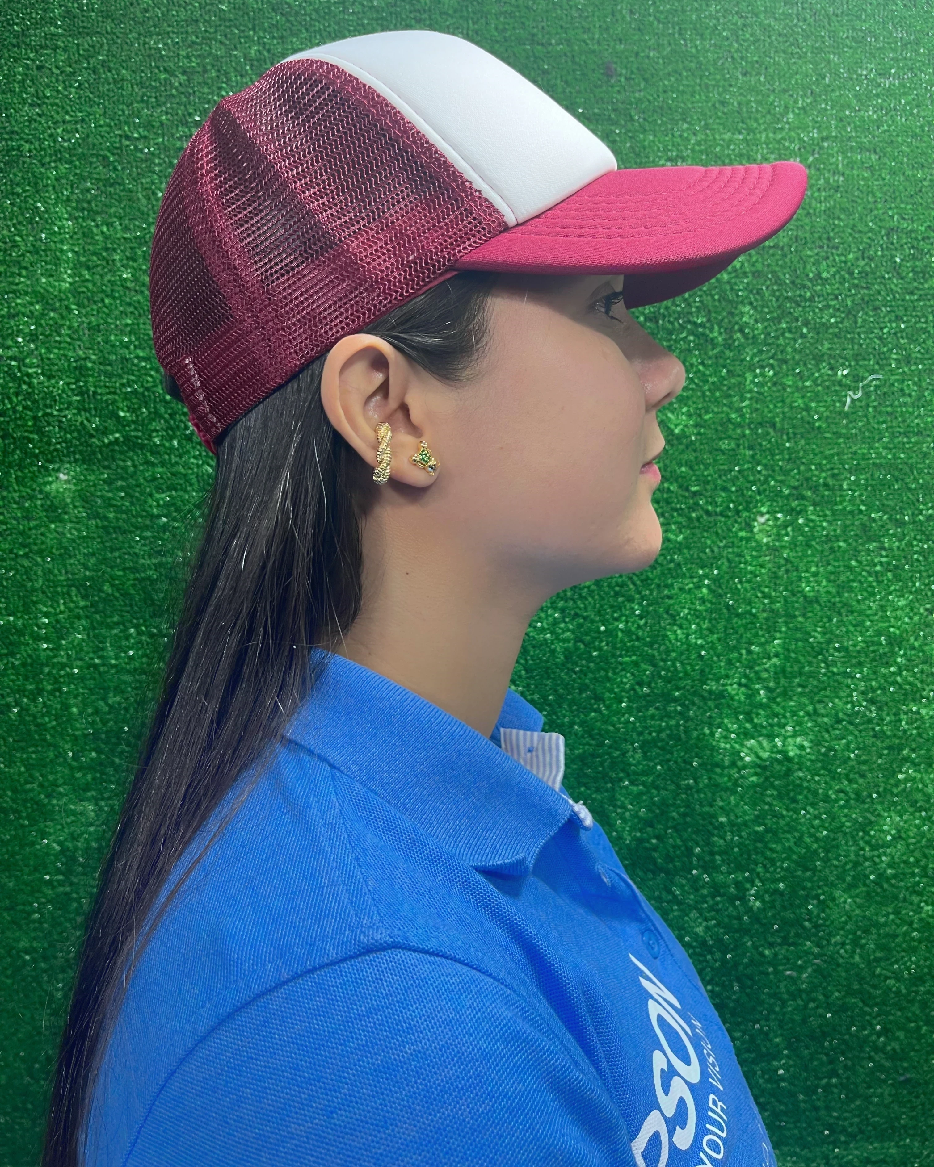 Gorra En Malla Frente Blanco 4