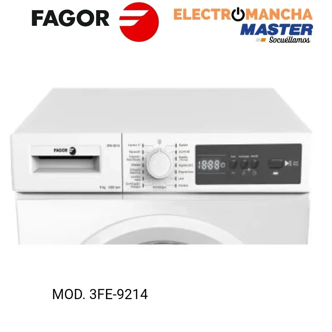 LAVADORA FAGOR 3FE-9214 DE 9 KILOS A 1400 RPM A 4