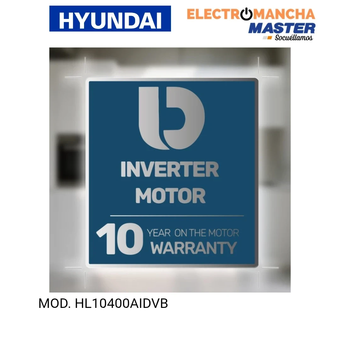 LAVADORA HYUNDAI HL10400AIDVB 10 KILOS 1400 RPM. A  5