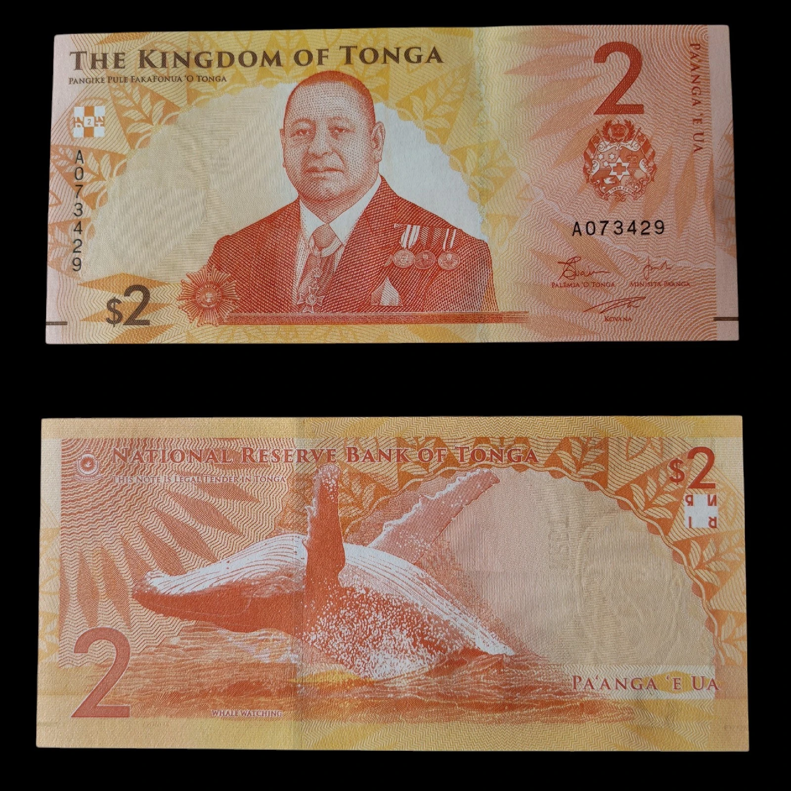° Tonga 2 Pa'anga UNC