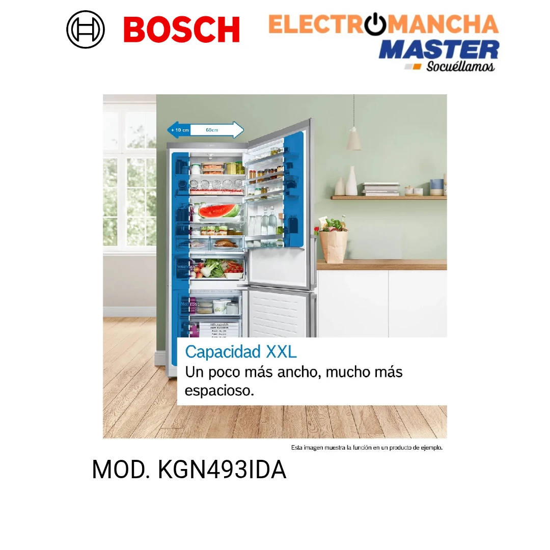 FRIGO COMBI BOSCH KGN493IDA 2,03*70 INOX NF CLASE D  10