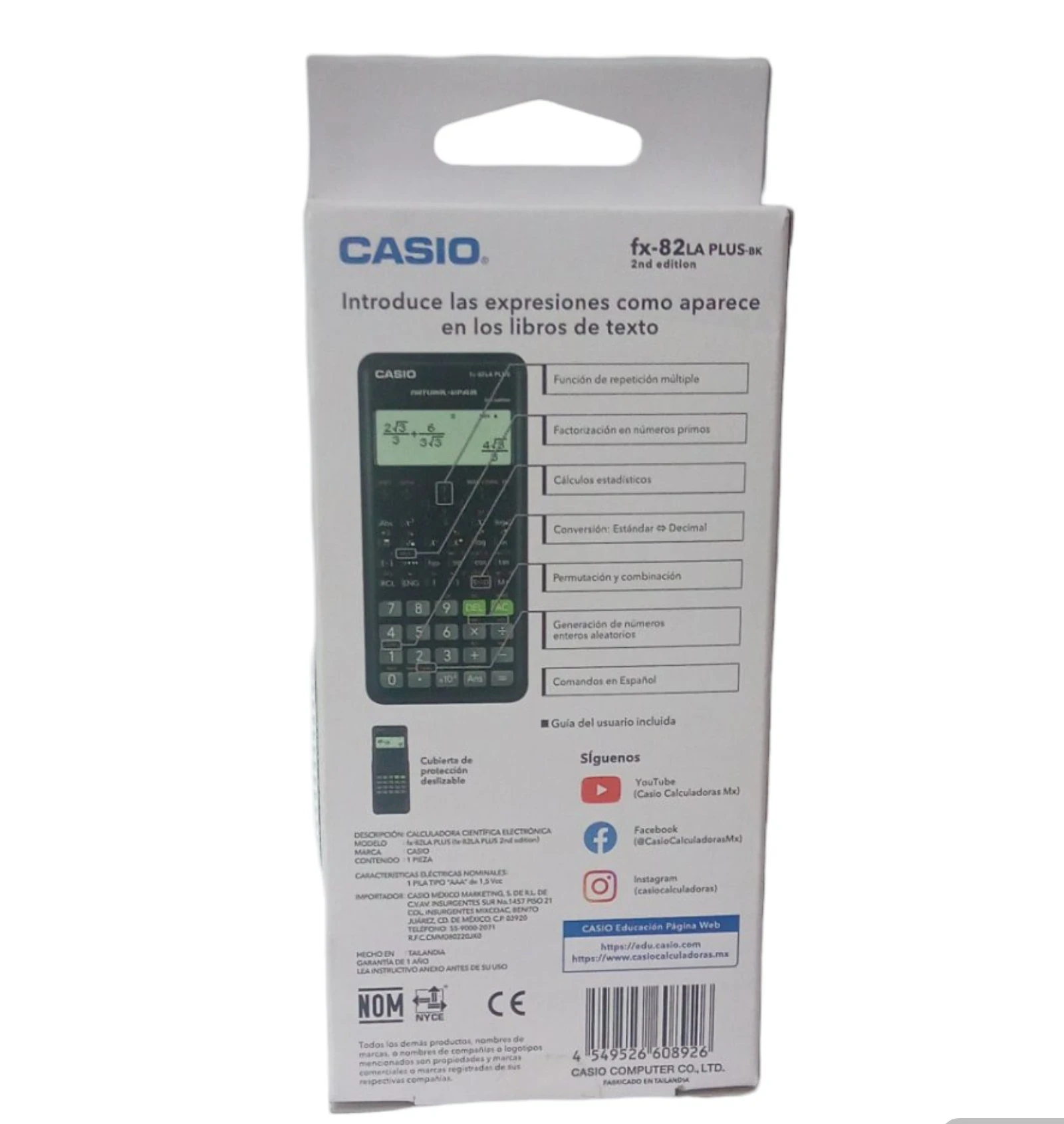 Calculadora científica fx-82 la plus 2
