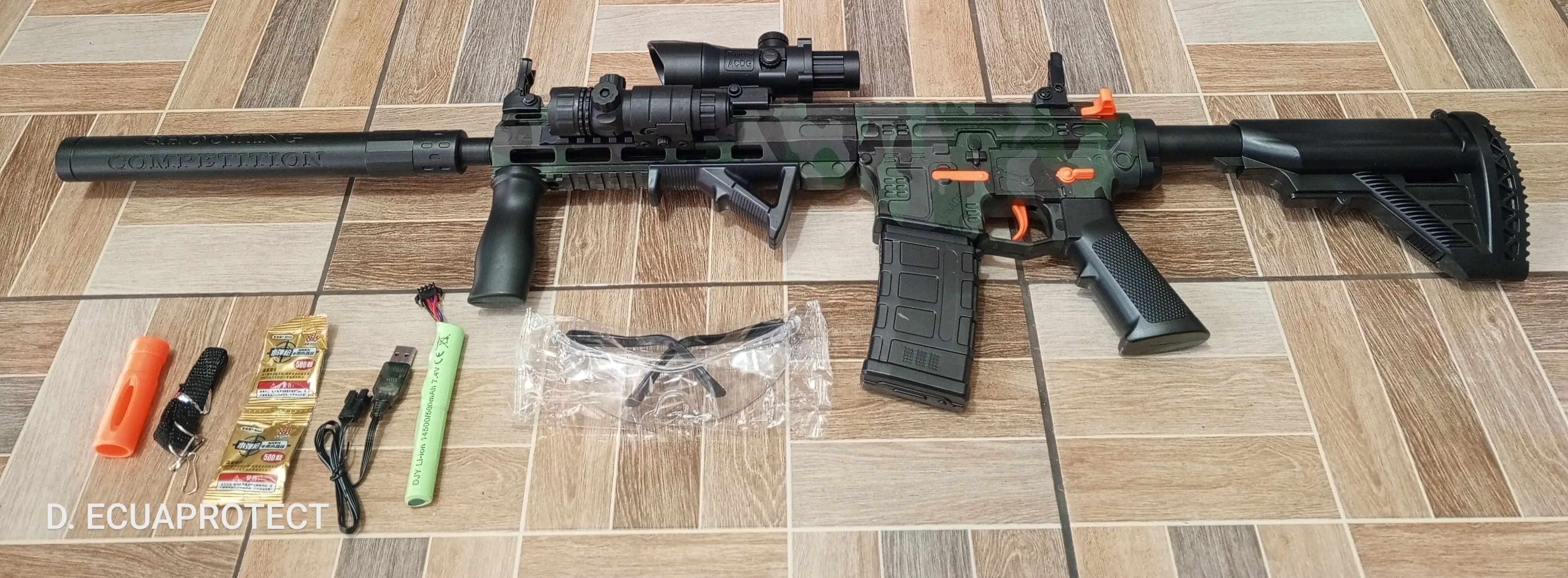 FUSIL M416 DE HIDROGEL 🐍🔰