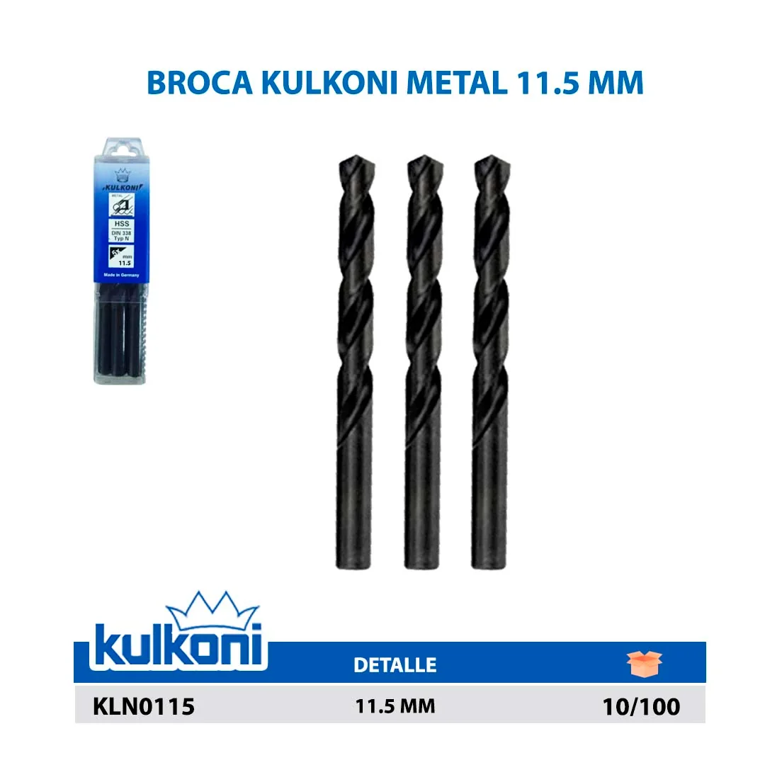 BROCA KULKONI METAL 11.5 MM