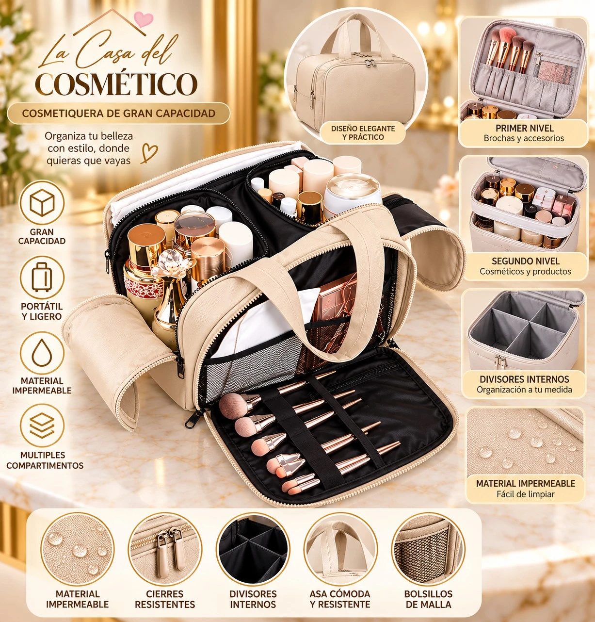 lumera neceser de maquillaje  profesional 