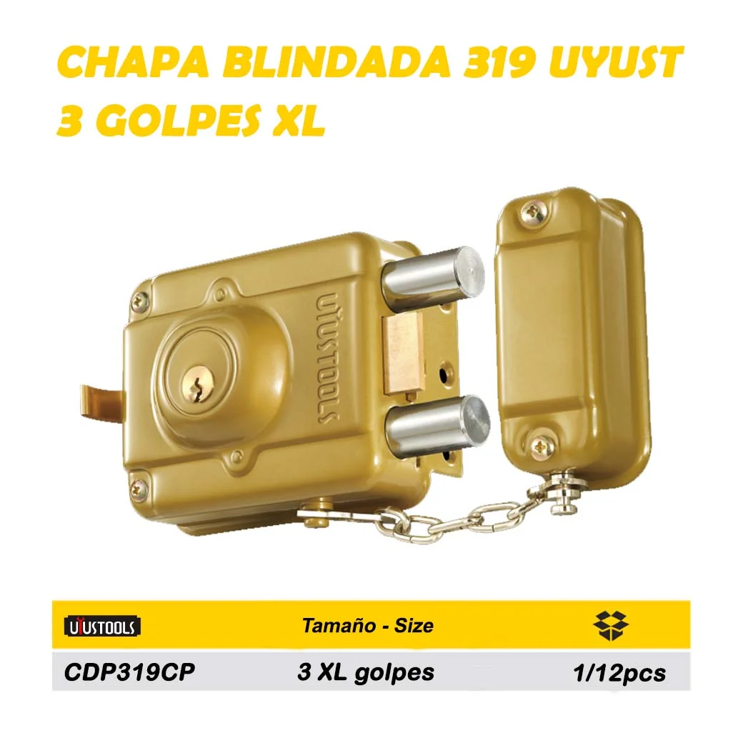 CHAPA BLINDADA 319 UYUST 3 golpes XL 