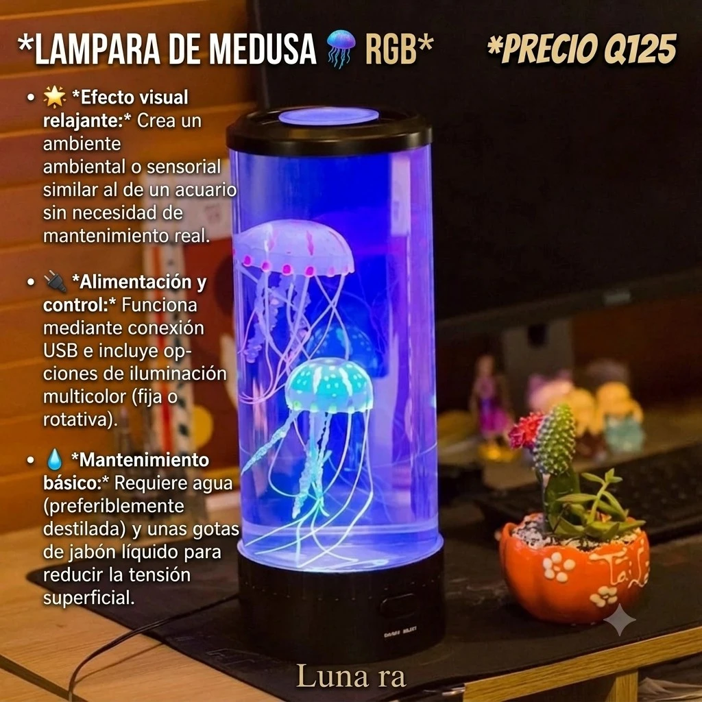 LAMPARA DE MEDUSA 🪼