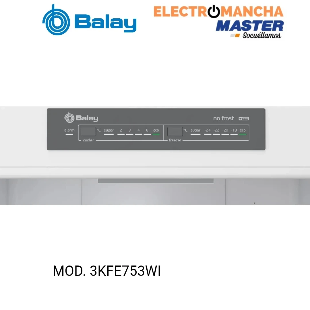 FRIGO COMBI BALAY 3KFE753WI 2,03*60 BLANCO CLASE E  4