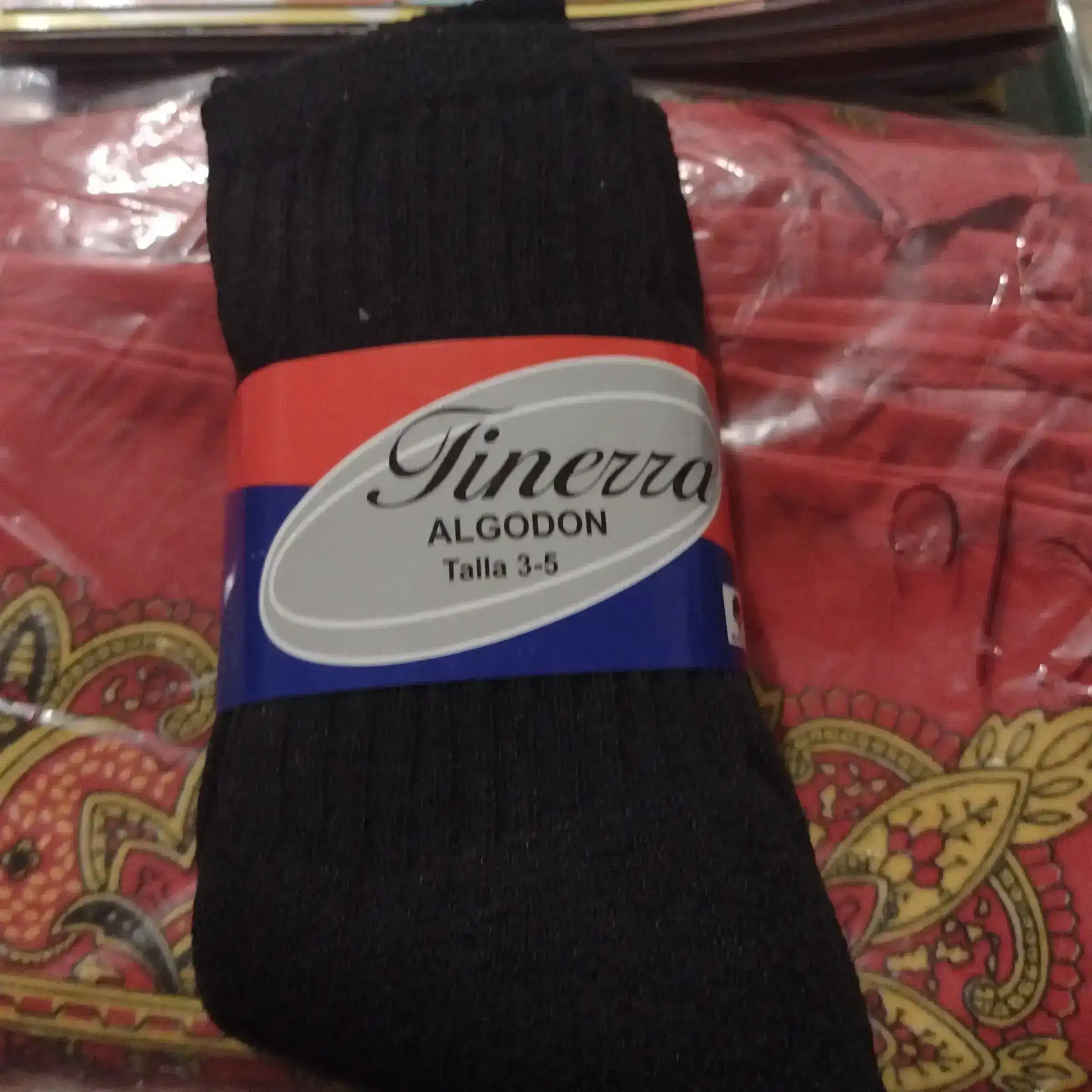 3 pares de calceton negro 3-5