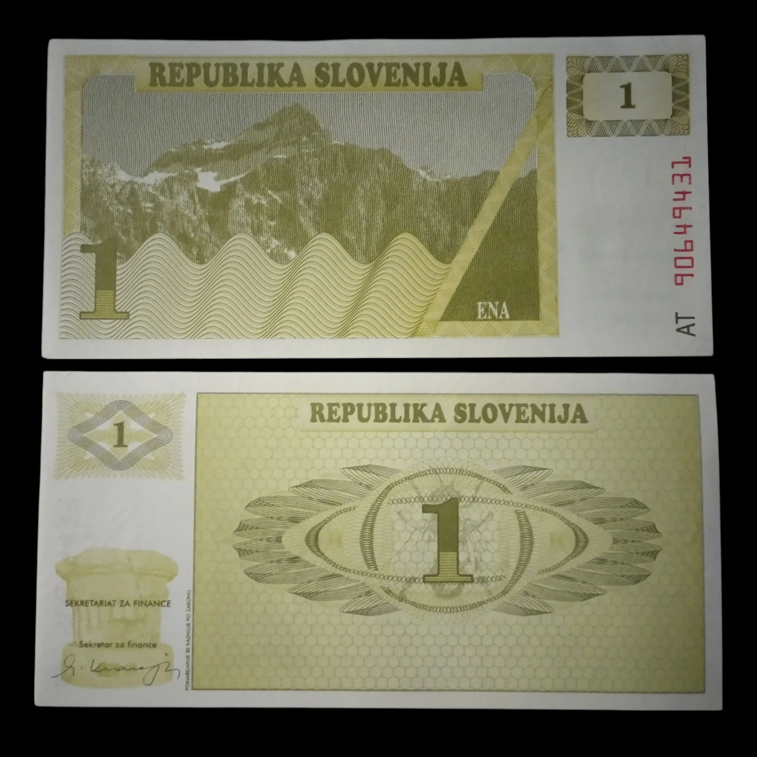 • Eslovenia 1 tolar UNC