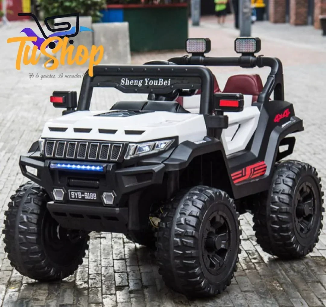 Carro Eléctrico 1 a 6 años Cherokee Llanta en Caucho Control Remoto