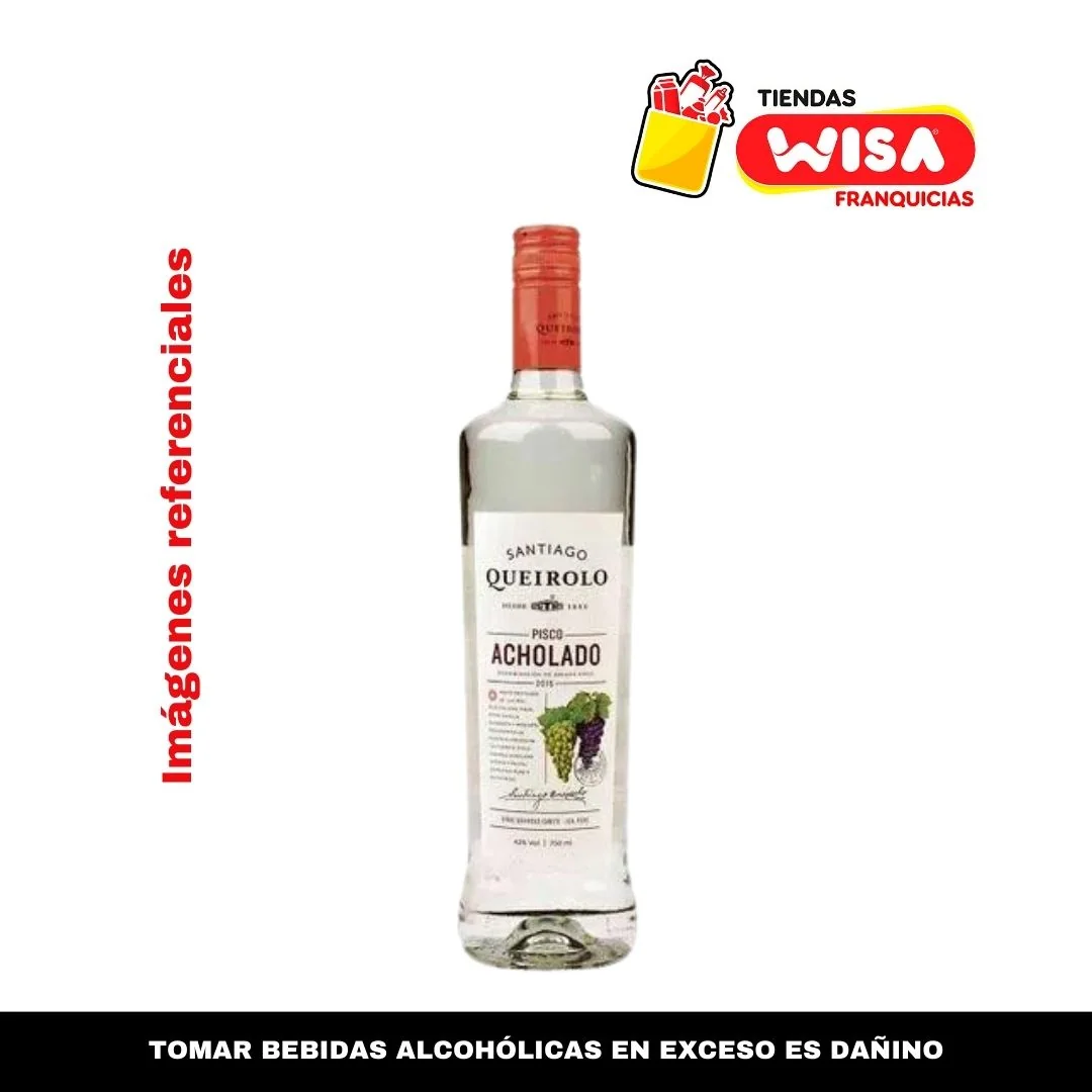 Pisco Santiago Queirolo Acholado 750 ML